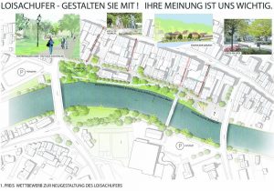Entwurf Neugestaltung Loisach-Westufer Wolfratshausen